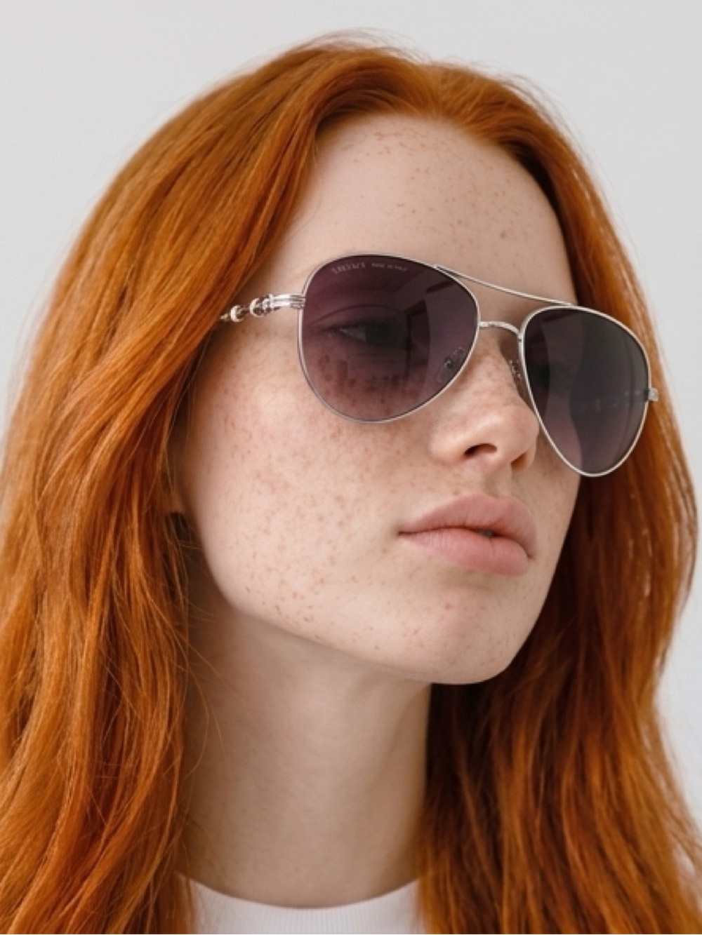 Brighton Silver Interlok Harmony Aviator SunglassesNWOT